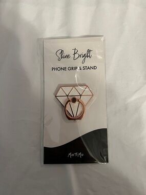 Rose Gold & White Phone Grip & Stand